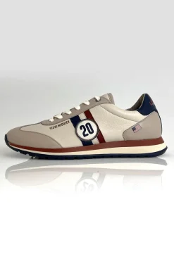 Baskets En Cuir Homme Steve Mcqueen Cool Ecru