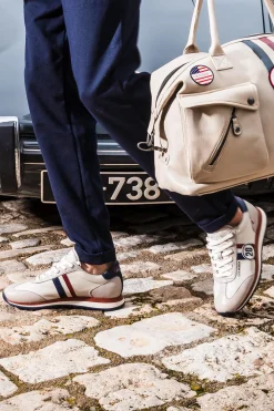 Baskets En Cuir Homme Steve Mcqueen Cool Ecru