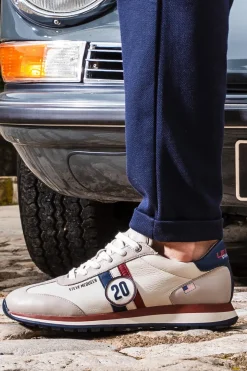 Baskets En Cuir Homme Steve Mcqueen Cool Ecru
