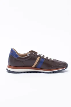 Baskets En Cuir Homme Steve Mcqueen Cool Dark Brown