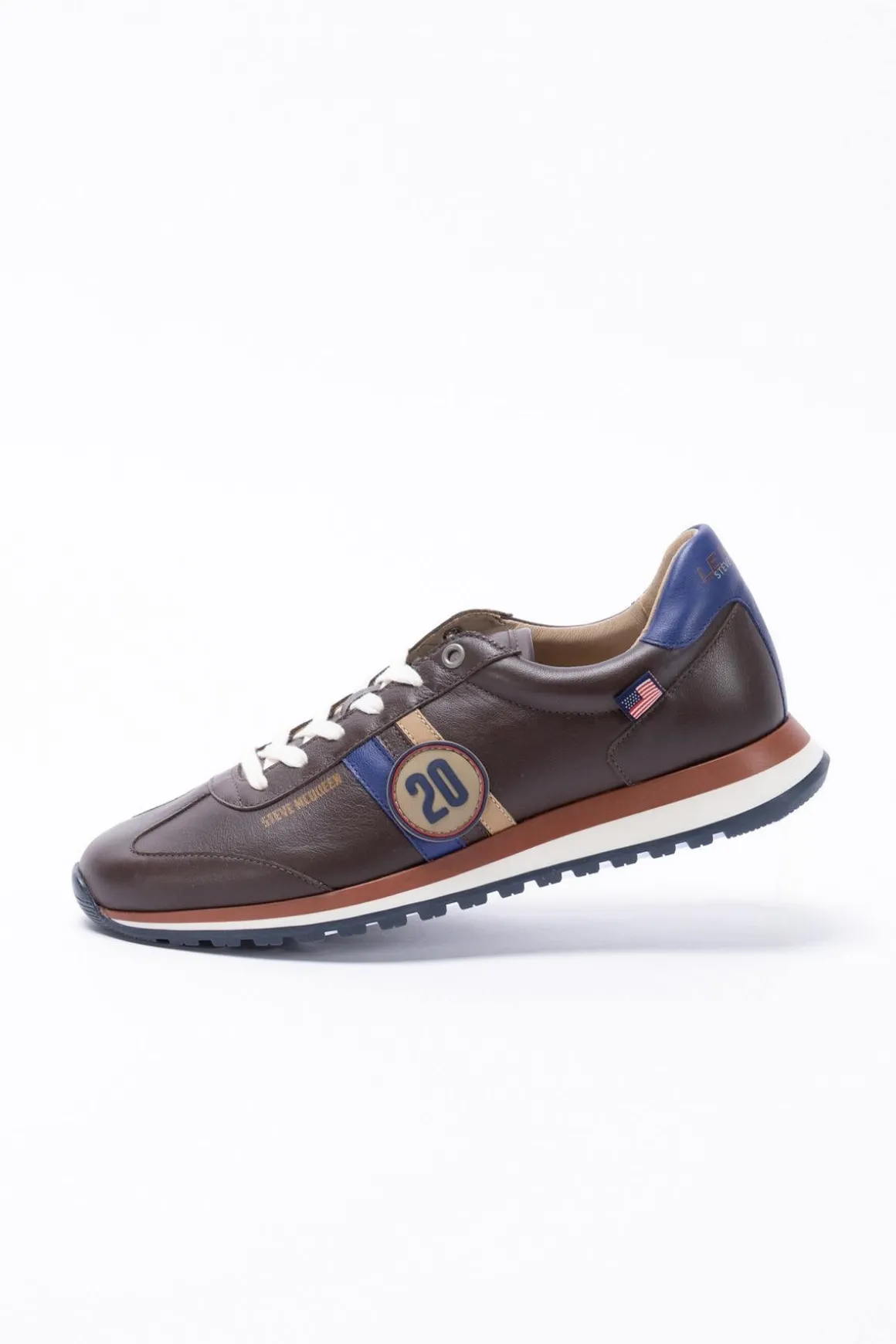 Baskets En Cuir Homme Steve Mcqueen Cool Dark Brown