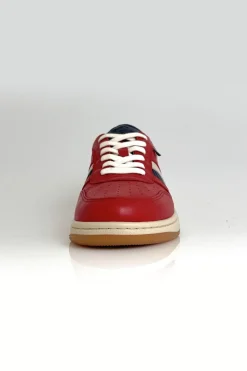 Baskets En Cuir Homme Steve Mcqueen Bull Red Racing