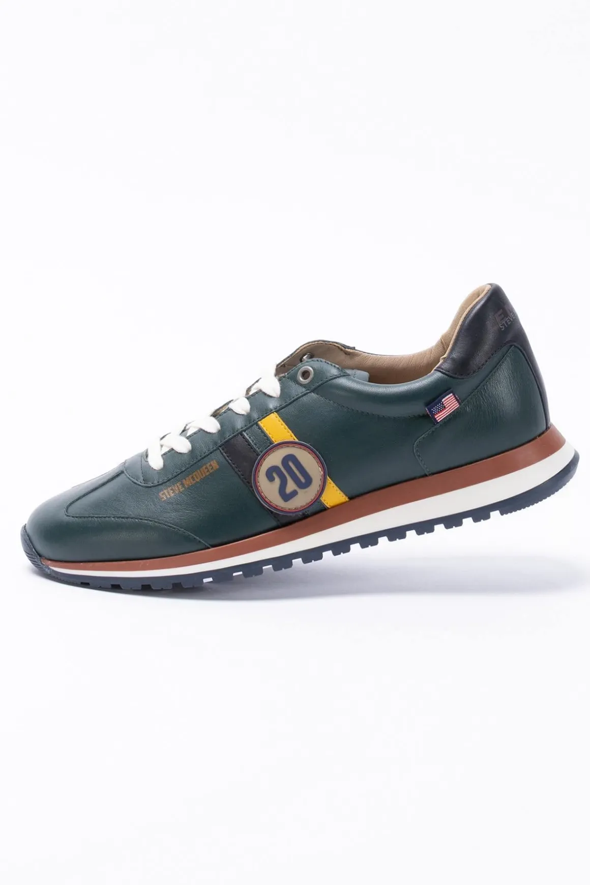Baskets En Cuir Homme Steve Mcqueen Cool Green
