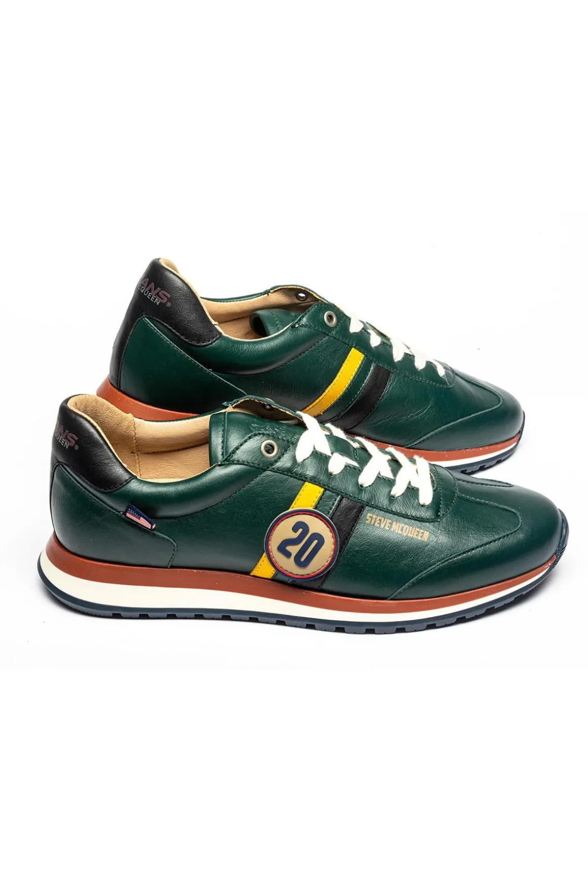 Baskets En Cuir Homme Steve Mcqueen Cool Green