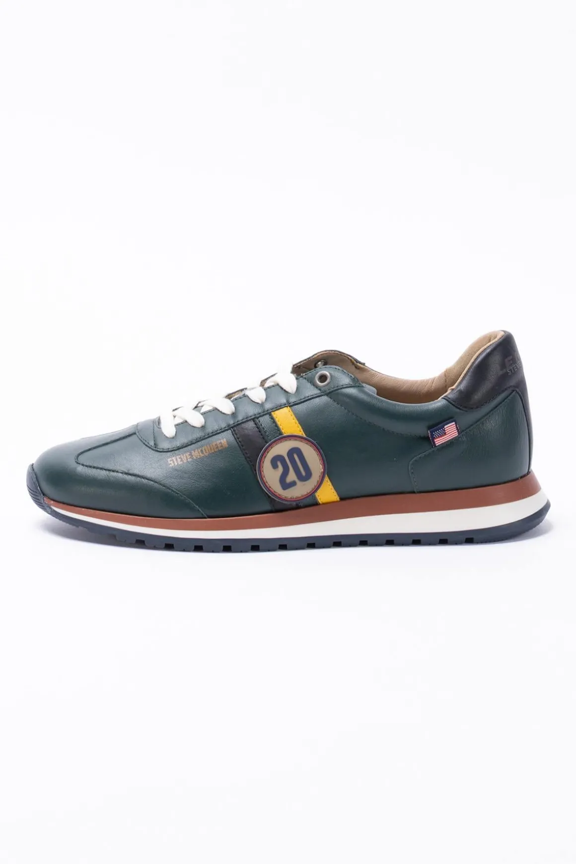 Baskets En Cuir Homme Steve Mcqueen Cool Green