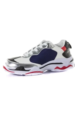 Baskets En Toile Femme Kaporal Shoes Matea Bleu Argent