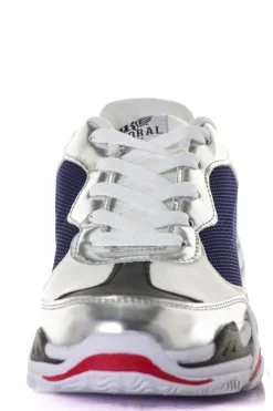 Baskets En Toile Femme Kaporal Shoes Matea Bleu Argent
