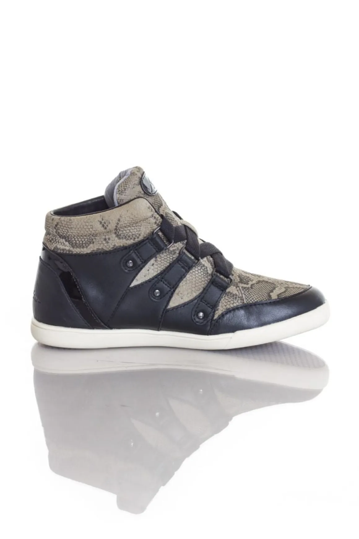 Baskets En Toile Femme Redskins Glissan Noir Beige