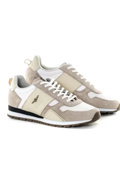 Baskets En Toile Homme Aeronautica Militare 231Sc246Ct3106 94401 Off White Panna Beige