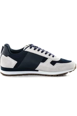 Baskets En Toile Homme Aeronautica Militare 231Sc246Ct3106 94402 Blu Grigio