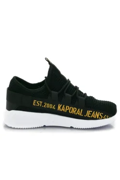 Baskets En Toile Homme Kaporal Shoes Dofino Noir/Camel