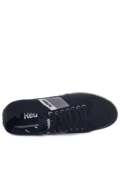 Baskets En Toile Homme Redskins Rocher Noir Gris