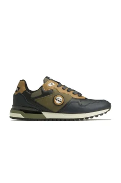 Baskets En Toile Homme Redskins Oyat3 Marine Kaki Camel