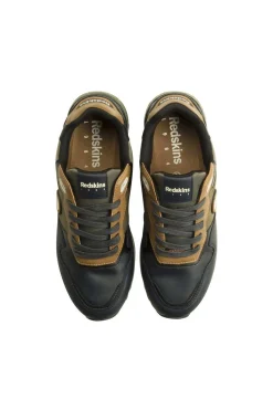 Baskets En Toile Homme Redskins Oyat3 Marine Kaki Camel