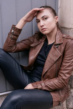 Blouson Femme Cityzen Aprilia 2 Mid Brown