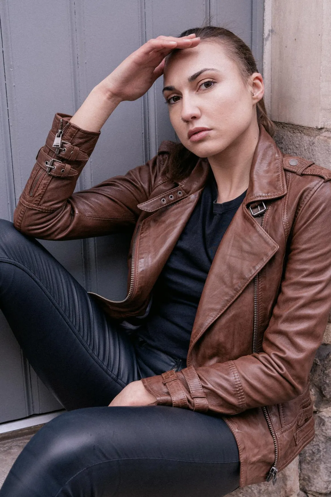 Blouson Femme Cityzen Aprilia 2 Mid Brown