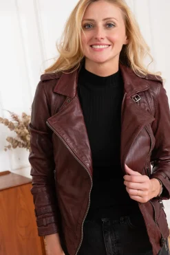 Blouson Femme Cityzen Aprilia 2 Oxblood