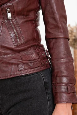 Blouson Femme Cityzen Aprilia 2 Oxblood
