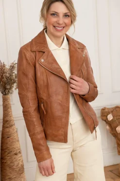 Blouson Femme Cityzen Arizona 2 Cognac
