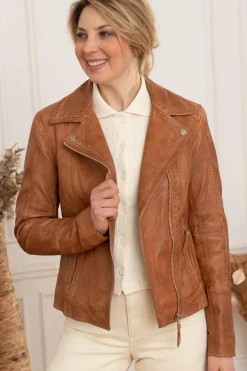 Blouson Femme Cityzen Arizona 2 Cognac