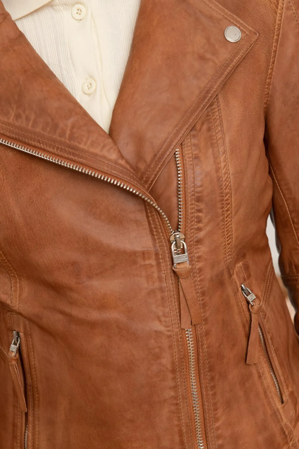 Blouson Femme Cityzen Arizona 2 Cognac