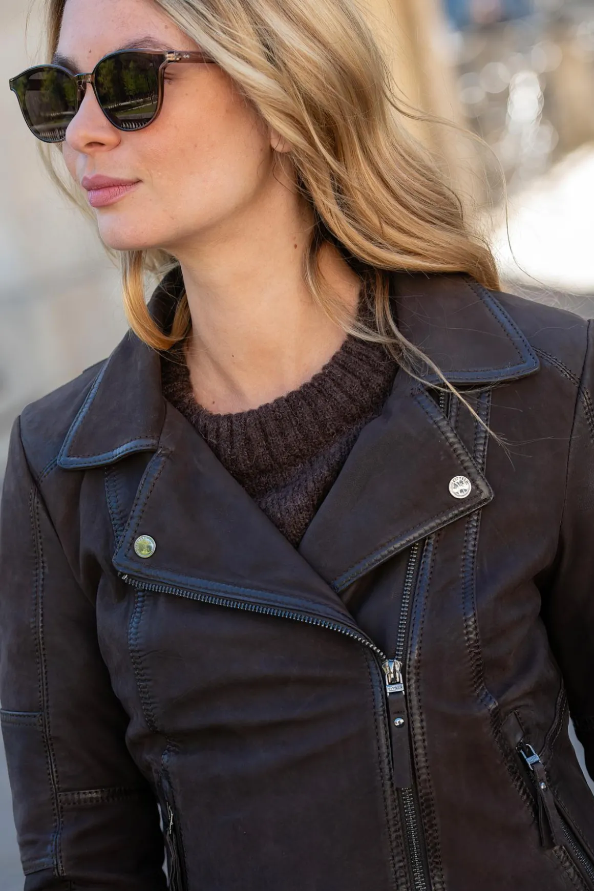 Blouson Femme Cityzen Austin Nubuck Brown