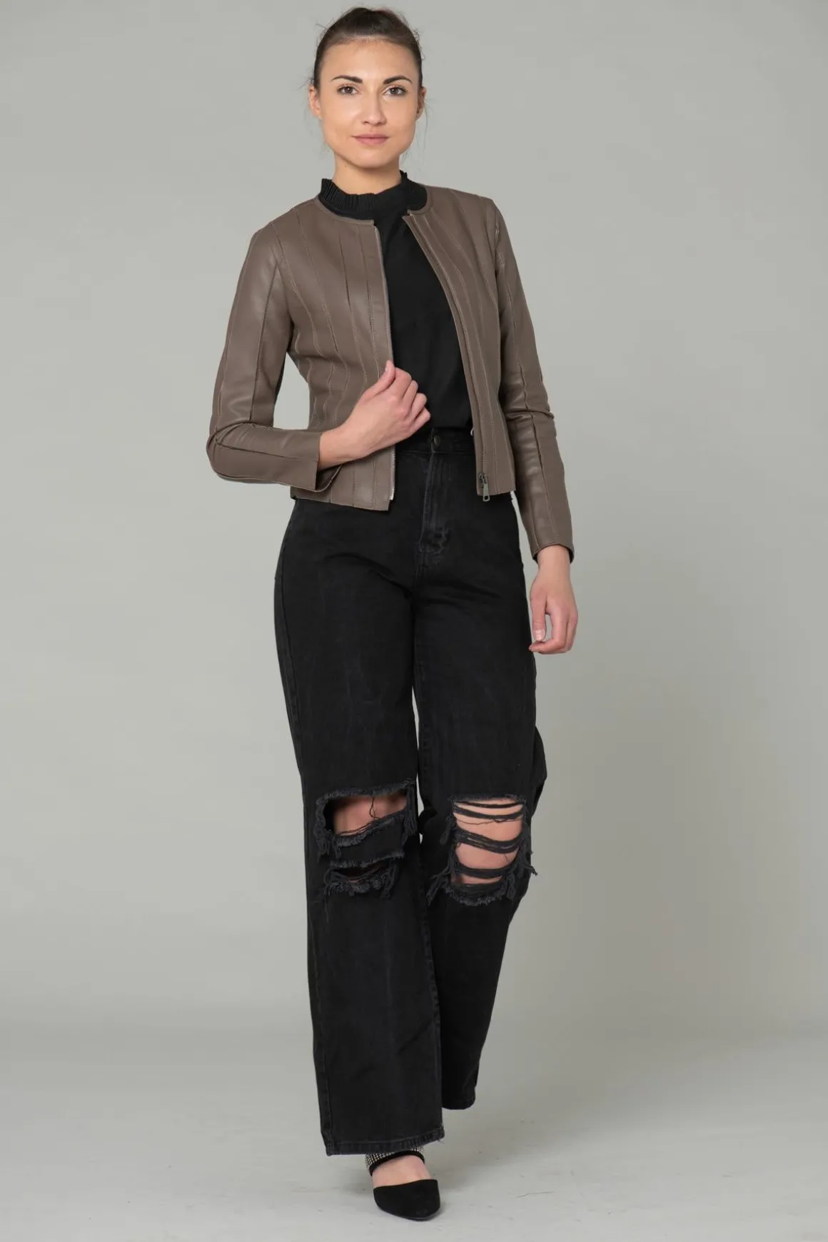 Blouson Femme Cityzen Cynthia Taupe