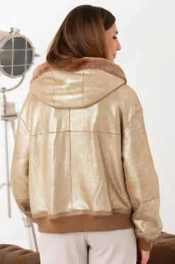 Blouson Femme Cityzen Daniella Taupe Gold