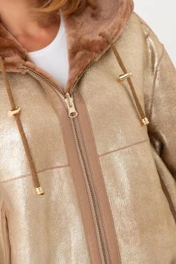 Blouson Femme Cityzen Daniella Taupe Gold