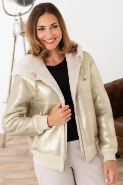 Blouson Femme Cityzen Daniella Ecru Gold
