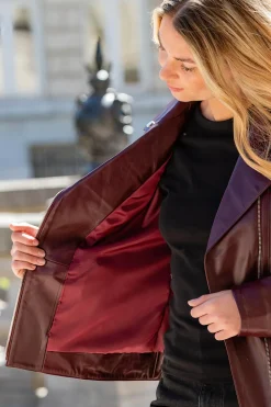 Blouson Femme Cityzen Elsa Bordeaux
