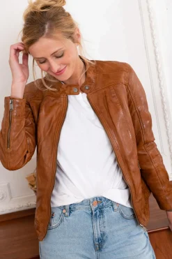 Blouson Femme Cityzen Isabela Cognac