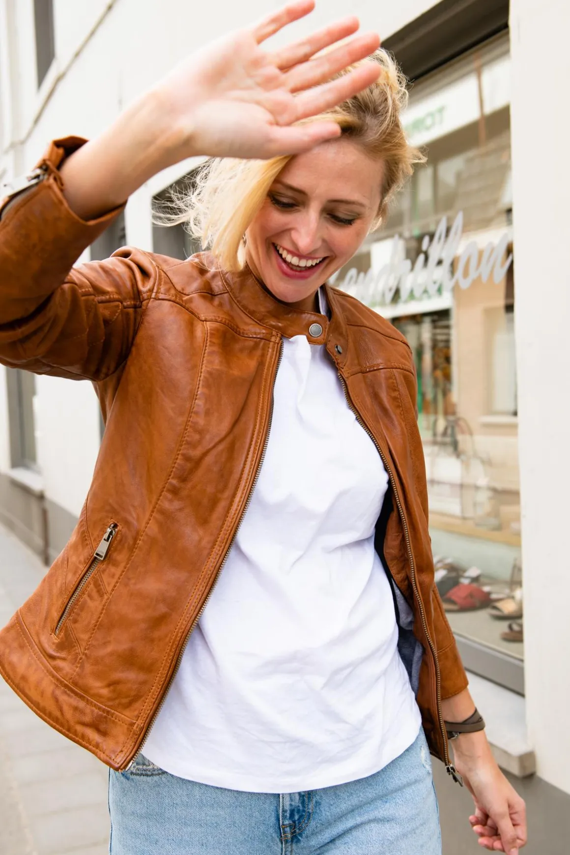 Blouson Femme Cityzen Isabela Cognac