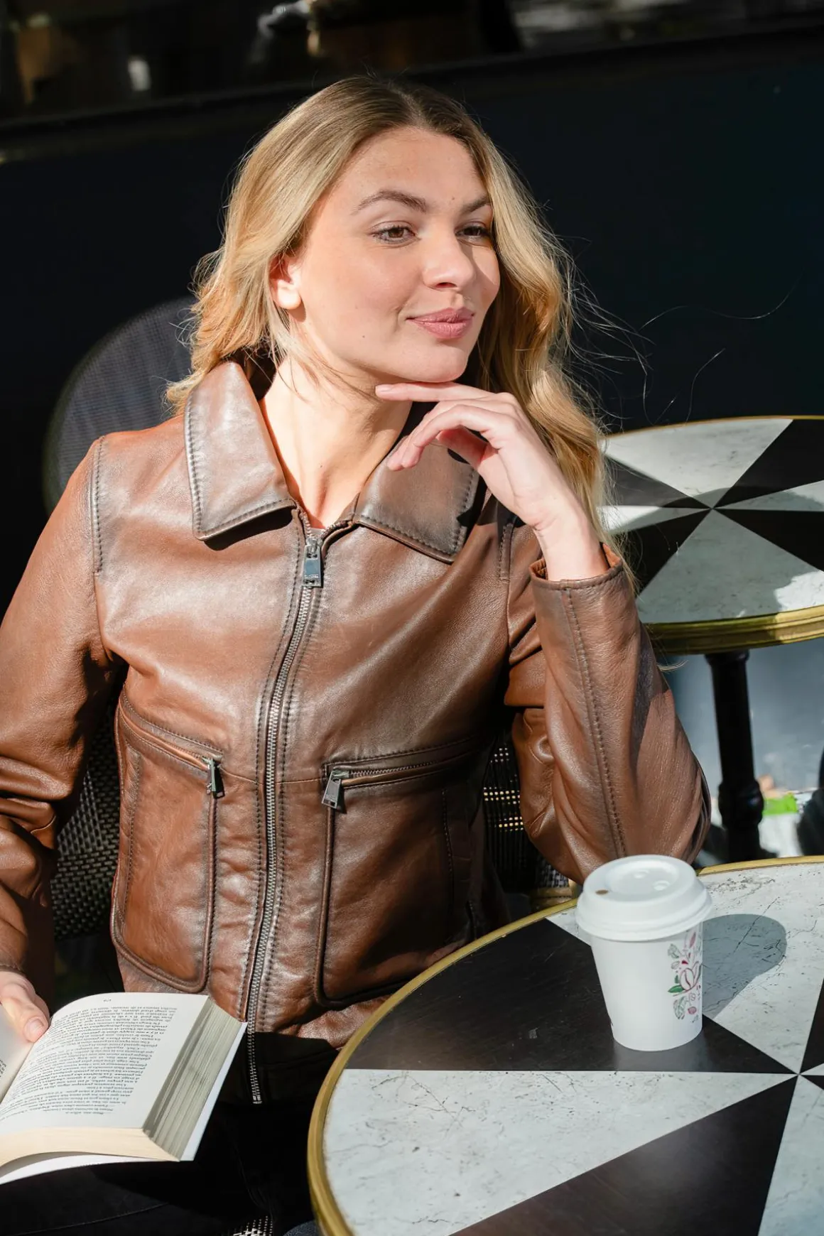 Blouson Femme Cityzen Kanazawa Cognac