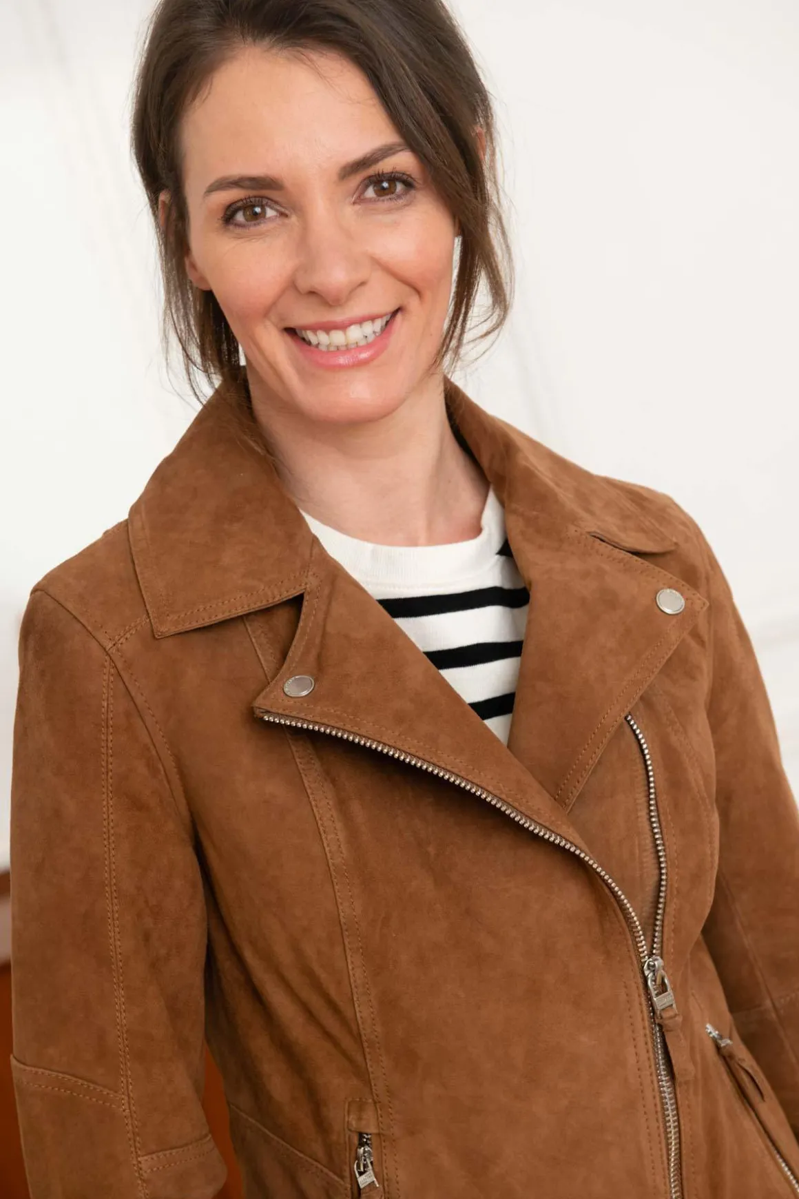 Blouson Femme Cityzen Panama Suede Lt Brown