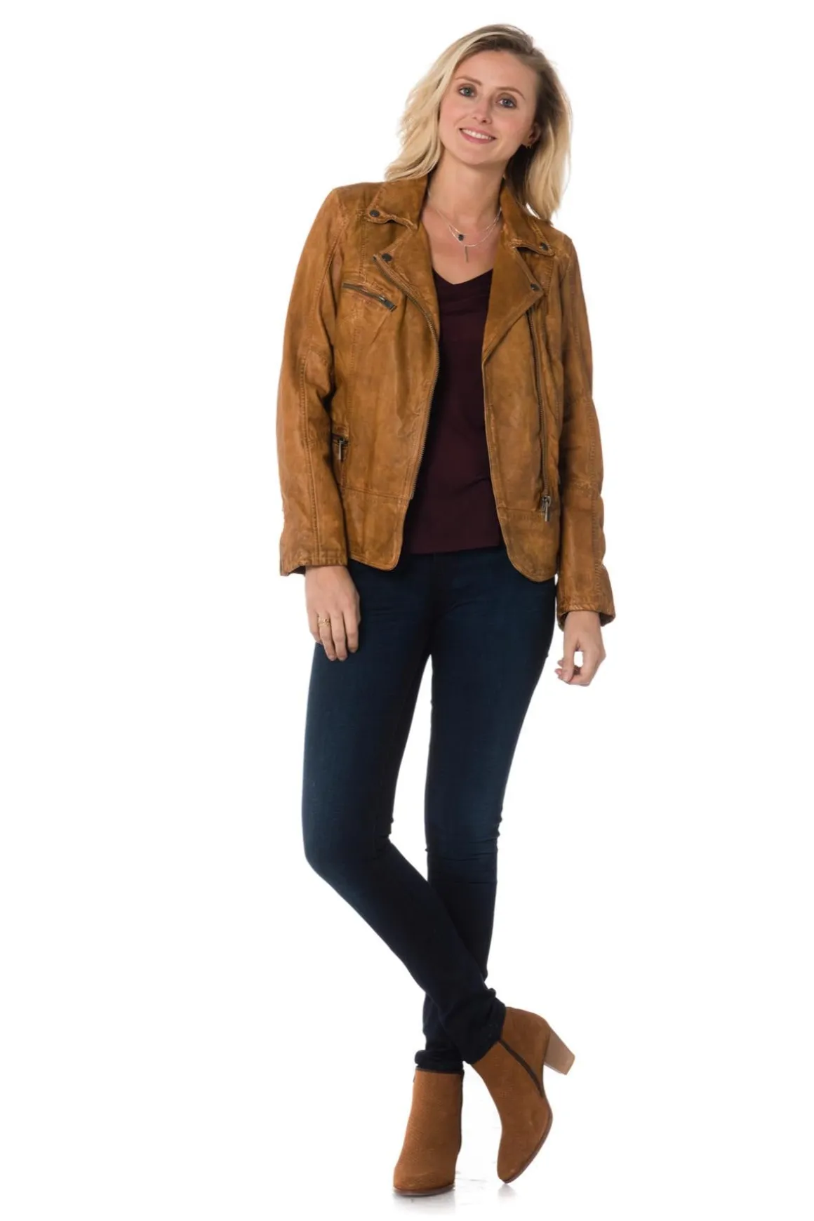 Blouson Femme Cityzen Siena Cognac Zz40