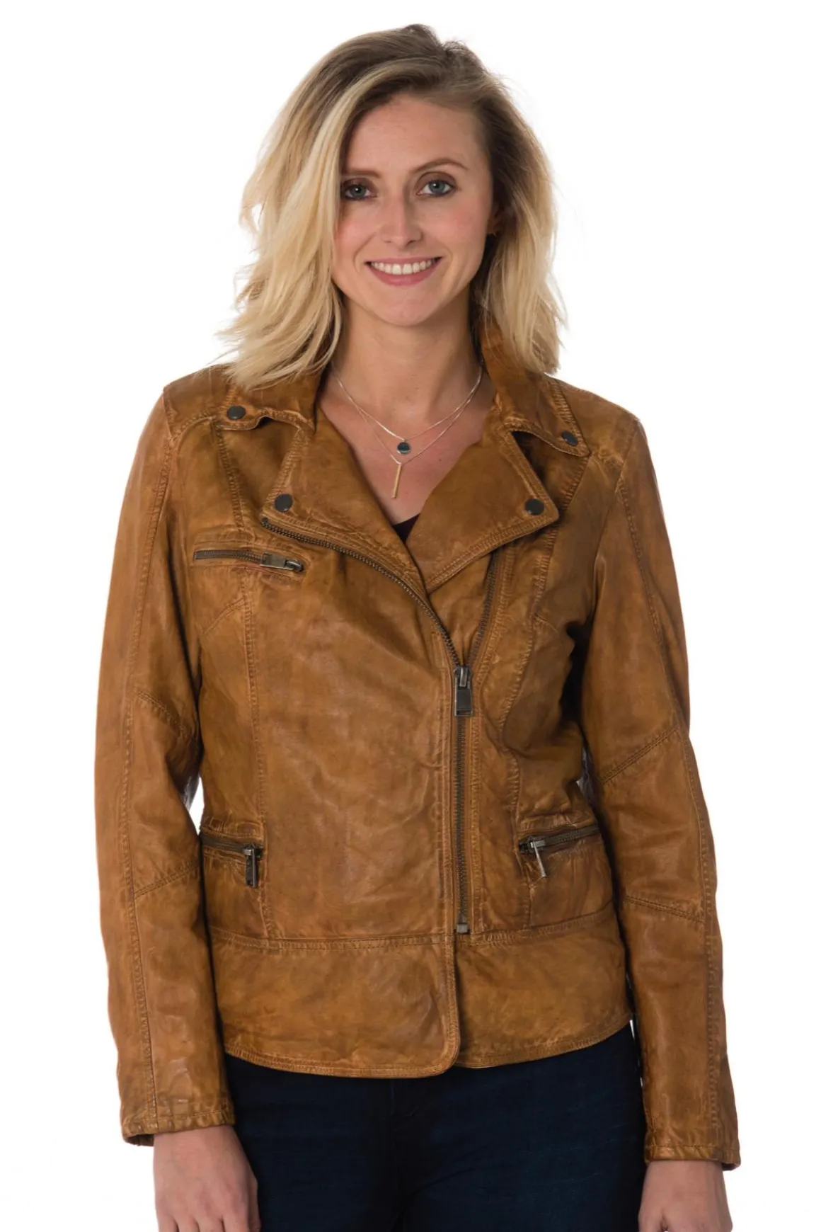 Blouson Femme Cityzen Siena Cognac Zz40