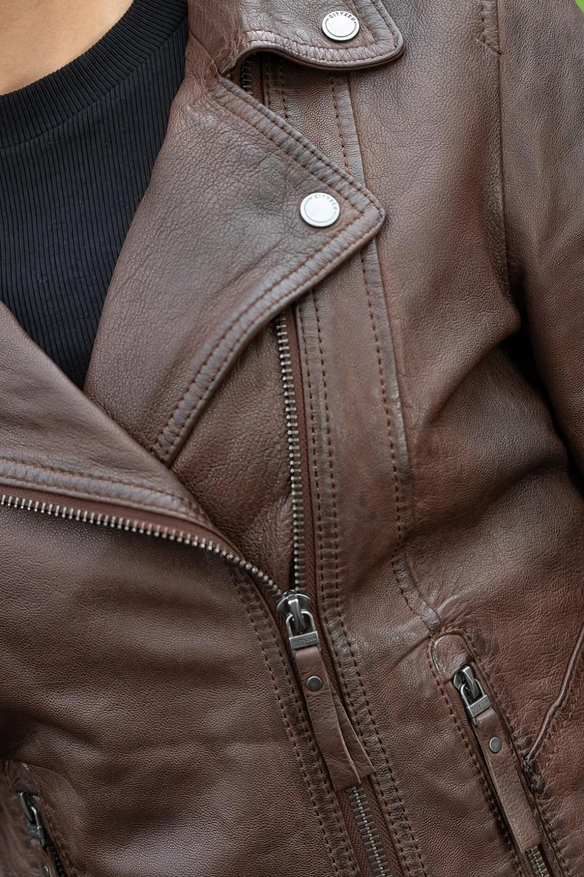 Blouson Femme Cityzen Texas Cz Mid Brown