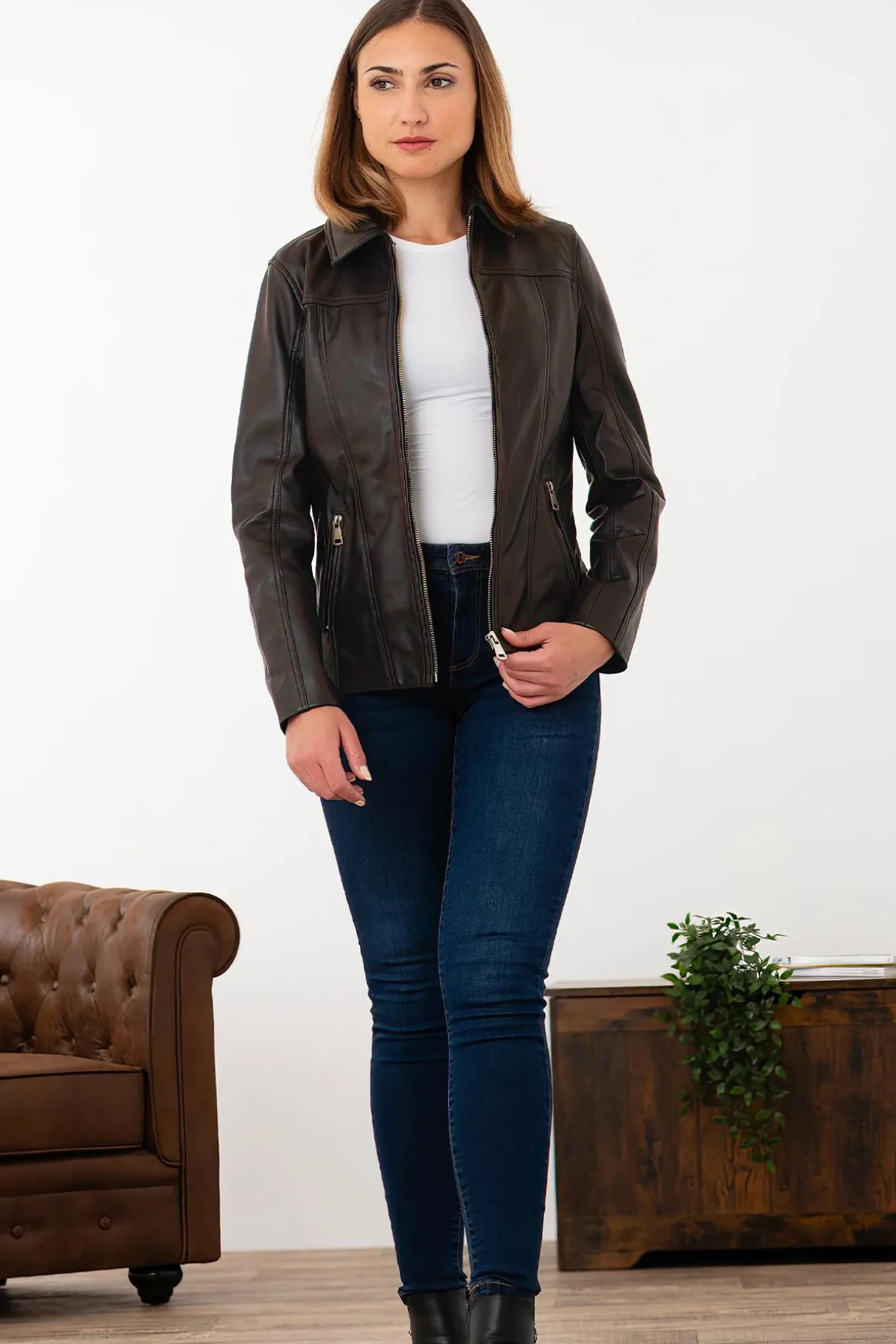 Blouson Femme Cityzen Virginia 2 Brown