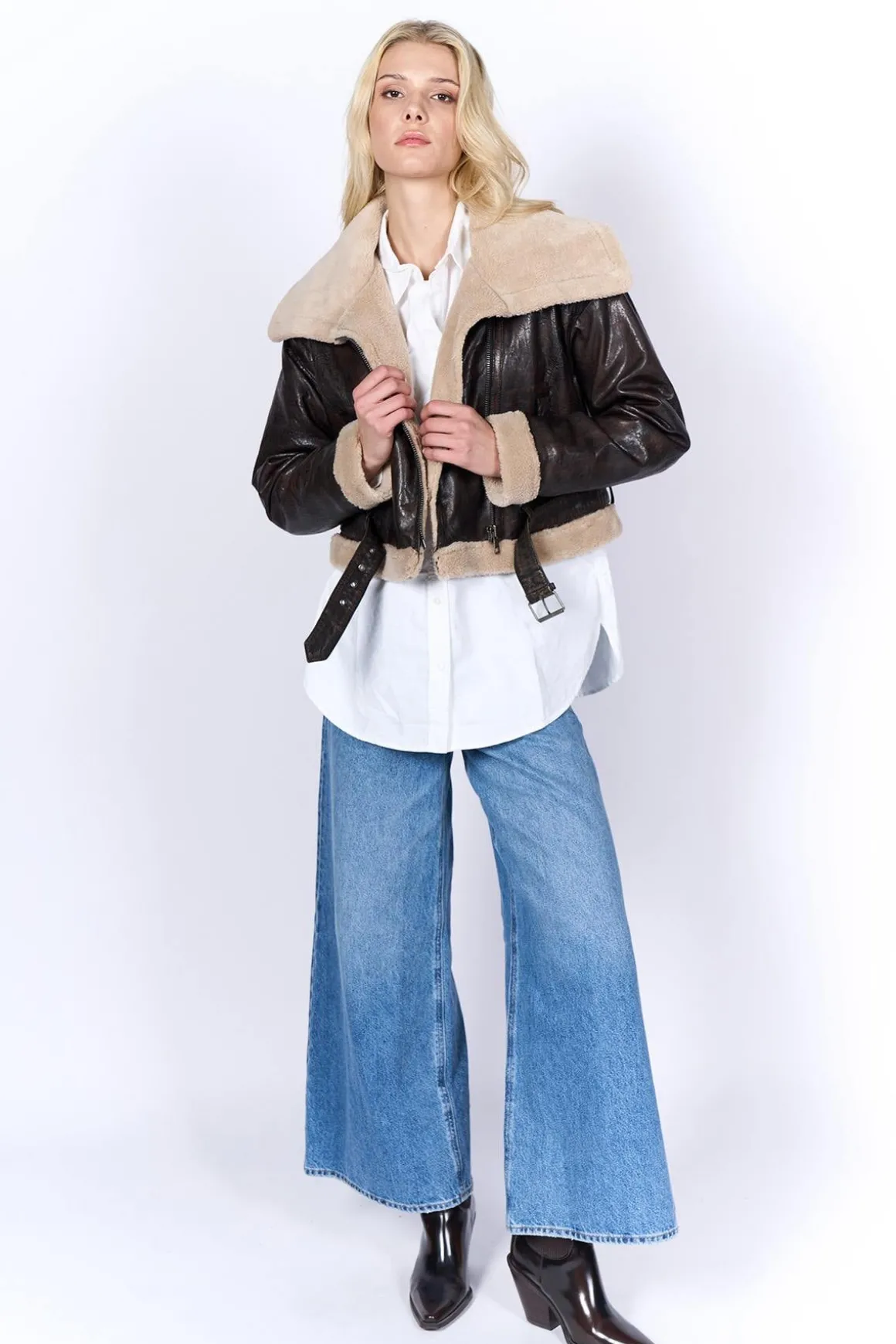 Blouson Femme Freaky Nation Perfect Way Brown Umber