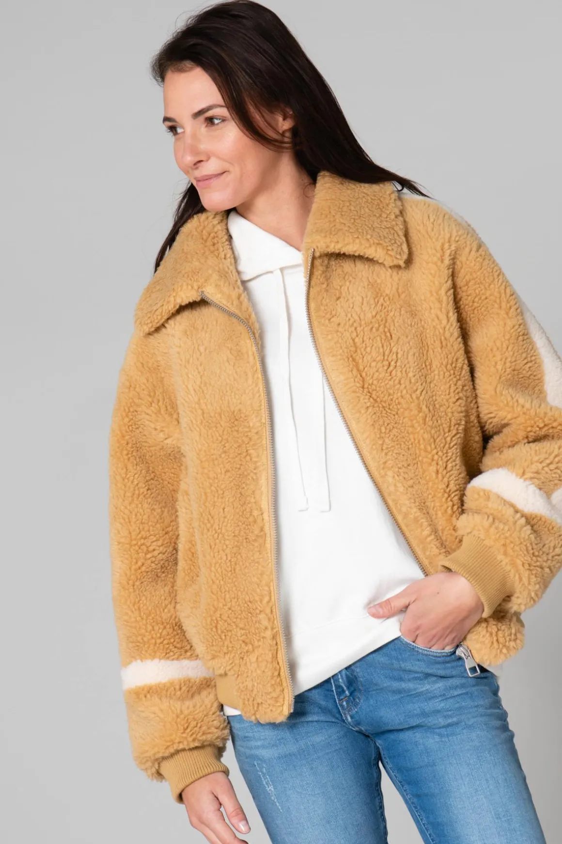 Blouson Femme Giny Betty Moutarde