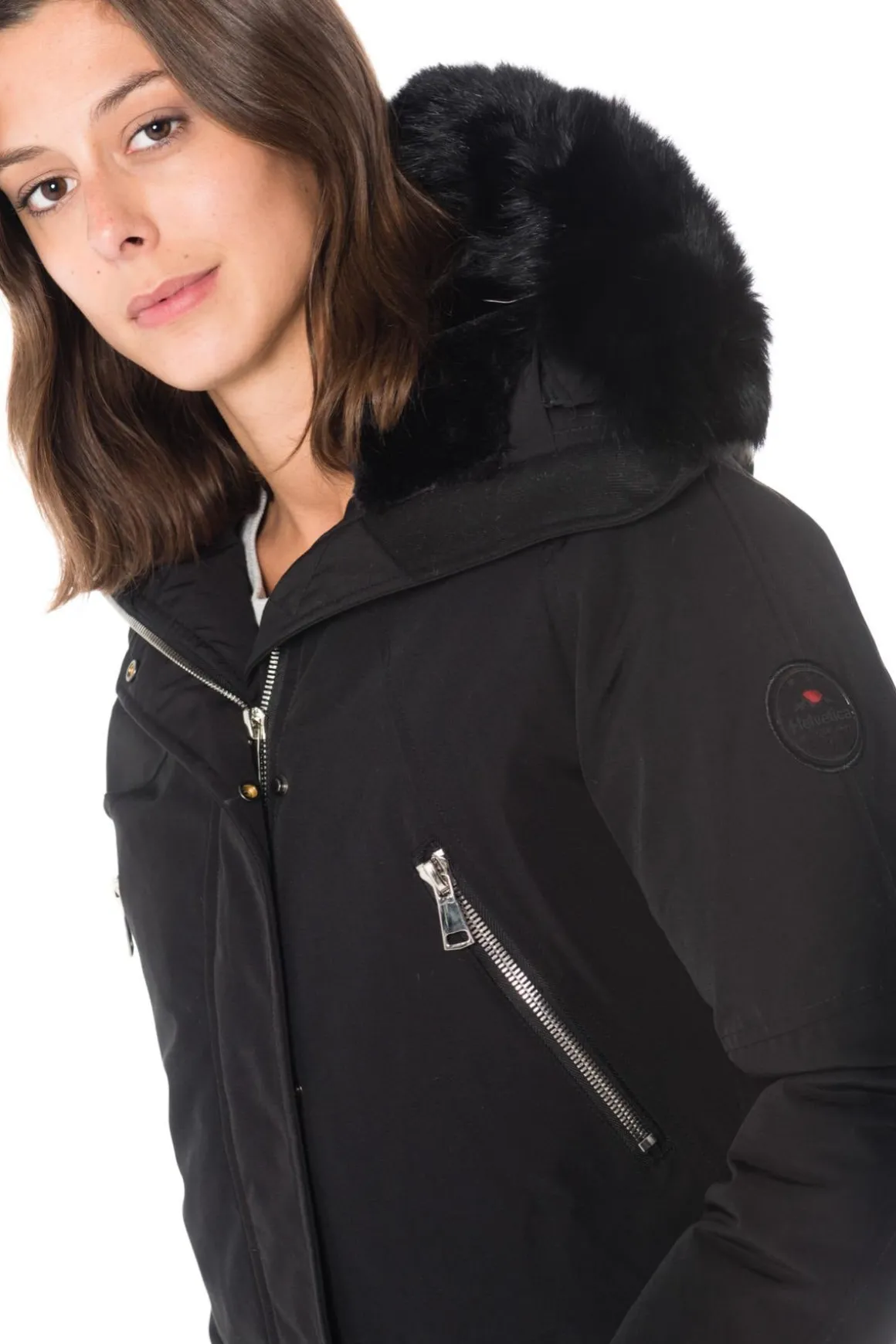 Blouson Femme Helvetica Mountain Pioneers Jura Women Dark Edition Black