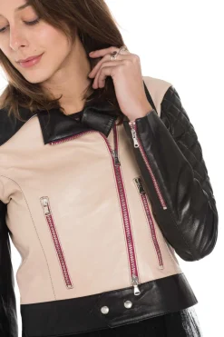 Blouson Femme Jn Llovet Caracas Taupe/Black