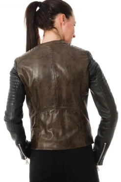 Blouson Femme Korintage Elodie Bi-Color Army/Black