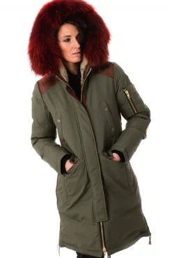 Blouson Femme Nicole Benisti Brera Army Red Zz50