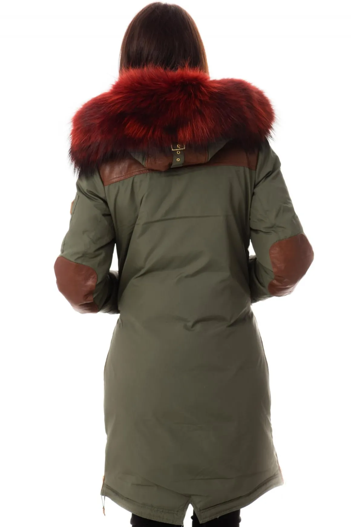 Blouson Femme Nicole Benisti Brera Army Red Zz50