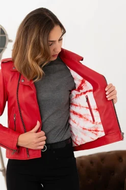 Blouson Femme Oakwood Boogie Rouge Fonce 539