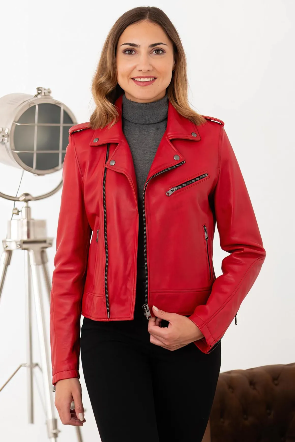 Blouson Femme Oakwood Boogie Rouge Fonce 539