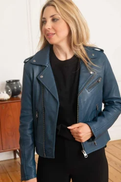 Blouson Femme Oakwood Boogie Bleu Fonce 533