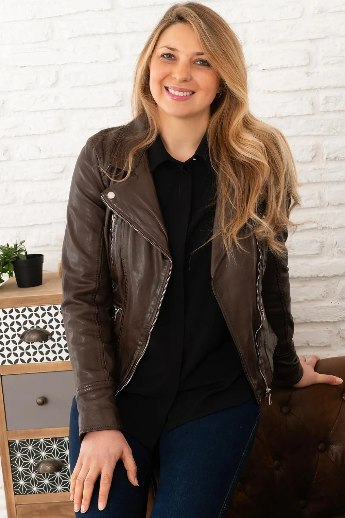 Blouson Femme Oakwood Camera Choco 505